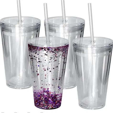 16oz Acrylic Snowglobe Cup (Lava)