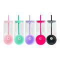 16oz Acrylic Snowglobe- Color Lids